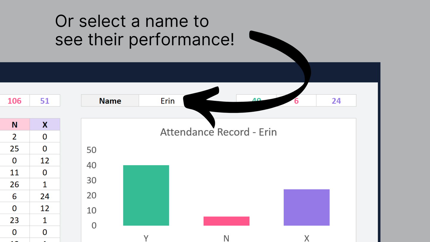 Excel Attendance Tracker