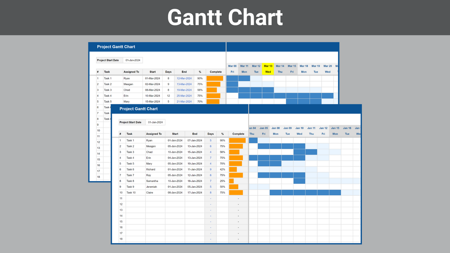 Google Sheets Task Management Bundle | Pro