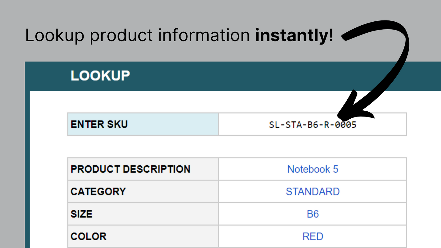 Google Sheets SKU Generator