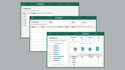 Excel Categorized To-Do List