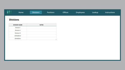 Excel Employee Directory