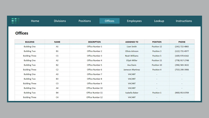 Excel Employee Directory