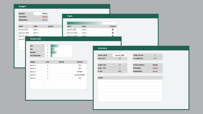 Excel Event Planner