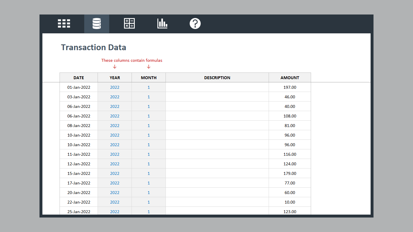 Excel Expense Dashboard