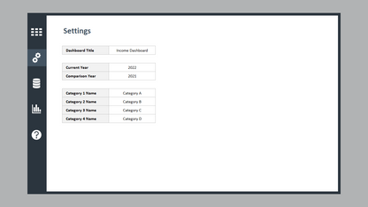 Excel Income Dashboard