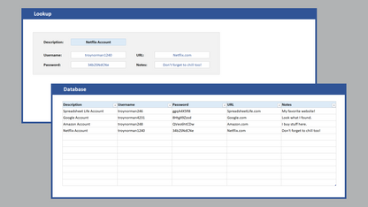 Excel Password Keeper