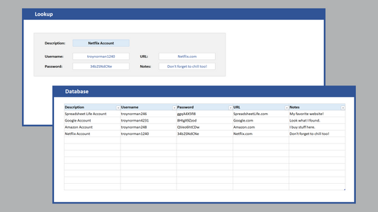 Excel Password Keeper