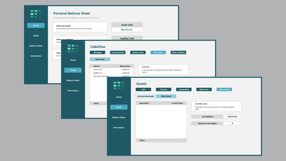 Excel Personal Balance Sheet