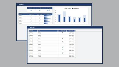 Excel Project Task List