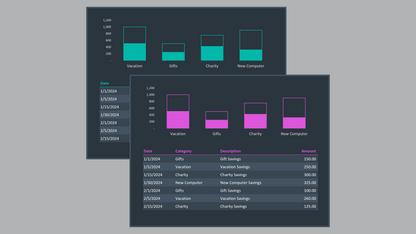 Excel Savings Tracker