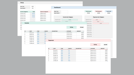 Excel Simple Bookkeeping Template