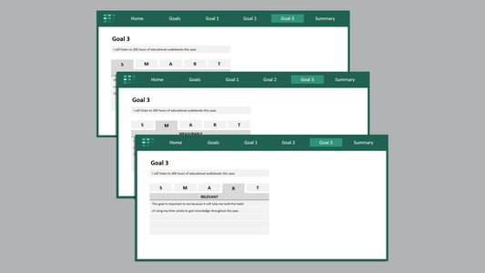 Excel SMART Goals