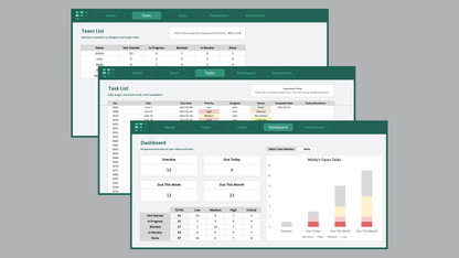 Excel Task Delegator Template