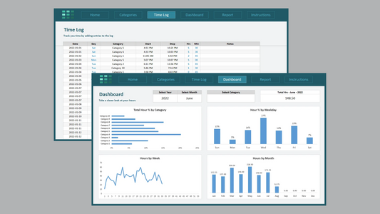 Excel Work Time Log