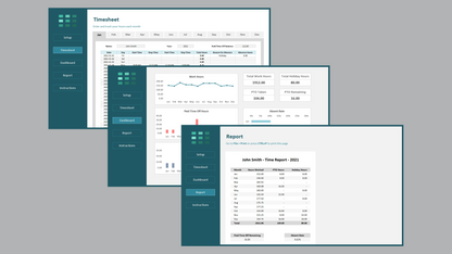 Excel Yearly Timesheet