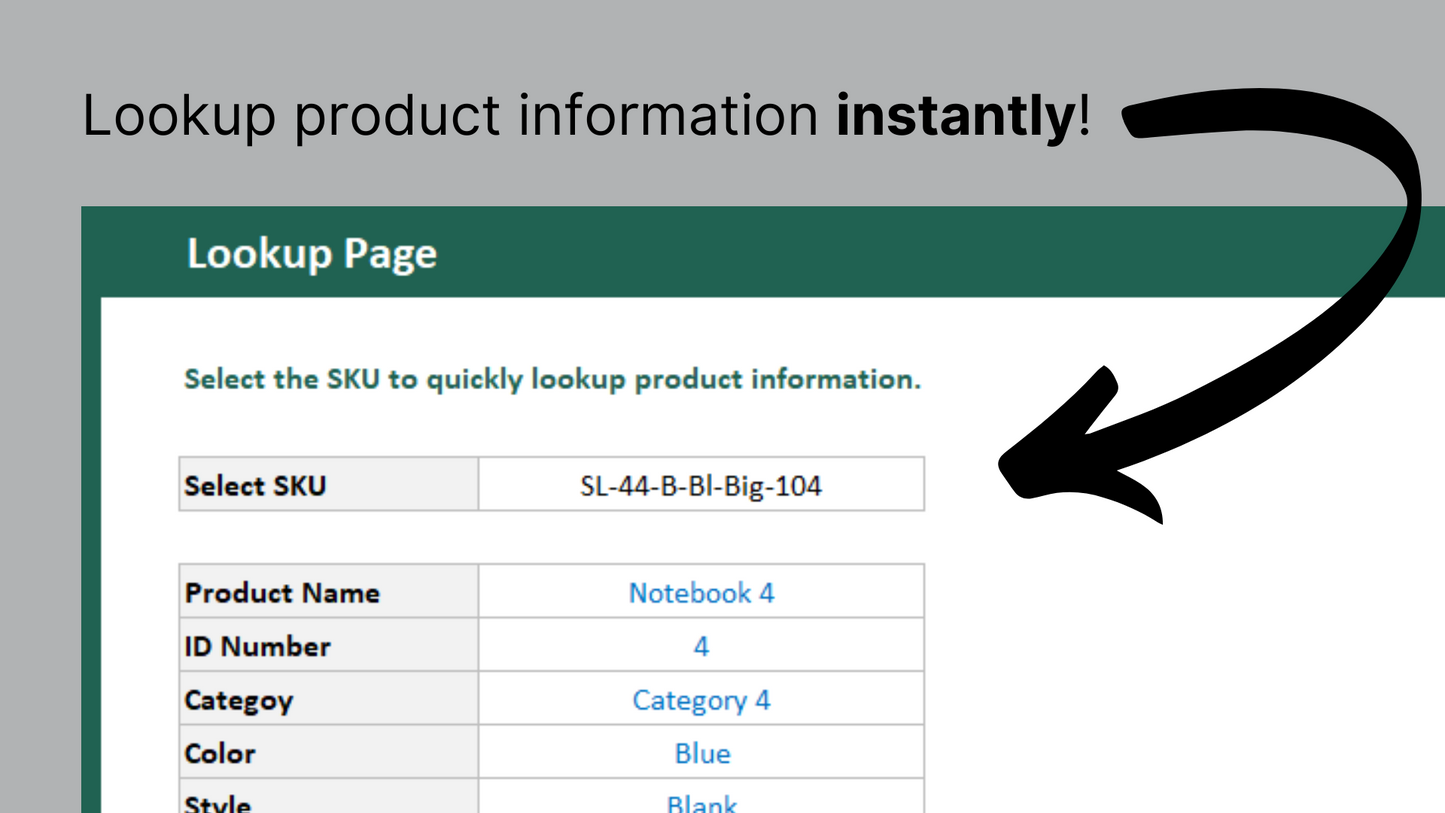 Excel SKU Generator