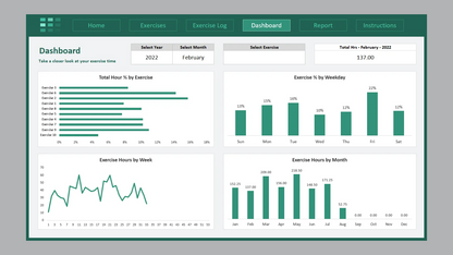 Excel Exercise Log