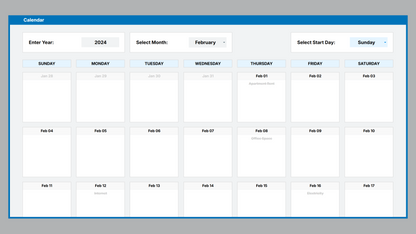 Google Sheets Bill Payment Calendar