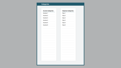 Google Sheets Cash Flow Manager