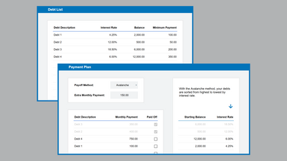 Google Sheets Debt Reduction Planner