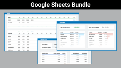 Google Sheets Personal Finance Bundle | Starter