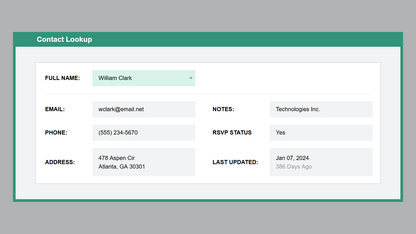 Google Sheets RSVP Tracker