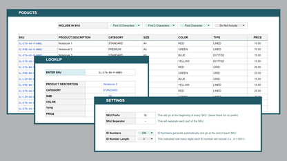 Google Sheets SKU Generator