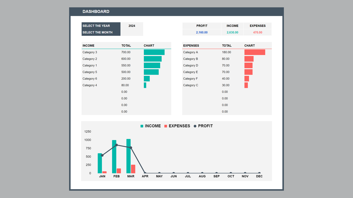 Google Sheets Simple Bookkeeping