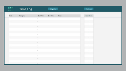 Google Sheets Time Log