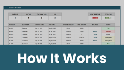Excel Invoice Tracker